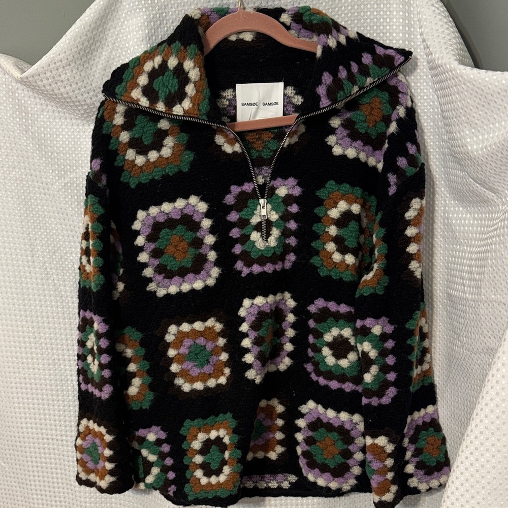 Samsoe Multicolor Patterned Sweater - image 2
